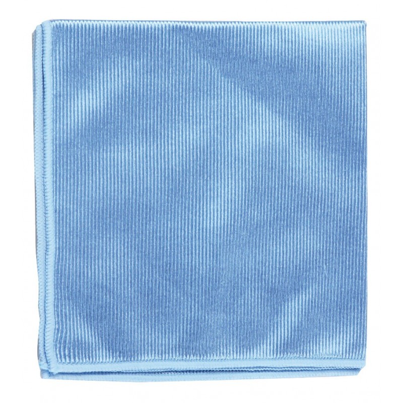 Chiffon en microfibre bleu pour vitres et miroirs